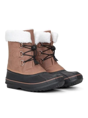 Casual dziecięce śniegowce sznurowane - Light Brown Mountain Warehouse