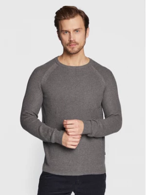 Casual Friday Sweter Kristian 20504507 Szary Regular Fit