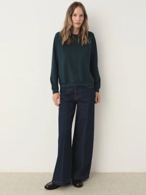 Casualowa bluza w kolorze butelkowej zieleni Greenpoint