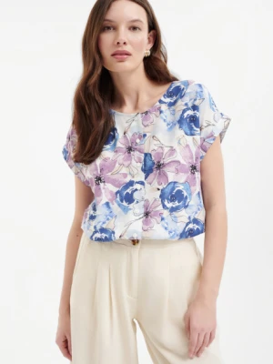 Casualowa bluzka z kwiatowym motywem Greenpoint