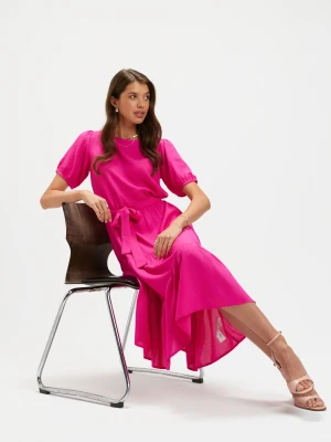 Casualowa sukienka z wiązaniem w talii Top Secret