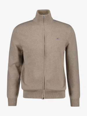 Casualowy bawełniany kardigan z suwakiem GANT