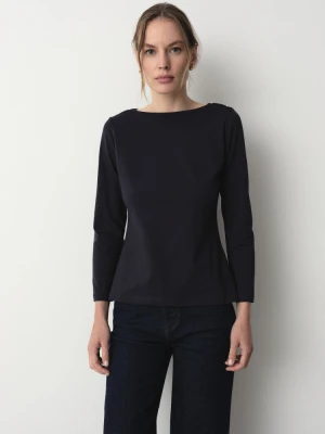 Casualowy longsleeve w granatowym kolorze Greenpoint