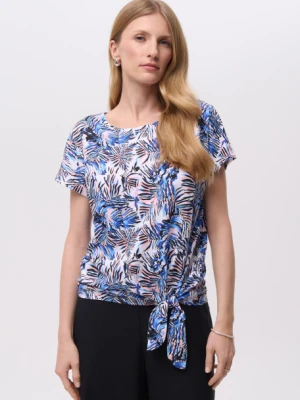 Casualowy top z egzotycznym printem Greenpoint