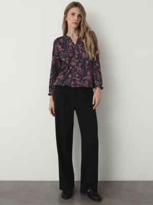 Casualowy top z nadrukiem paisley Greenpoint fioletowy