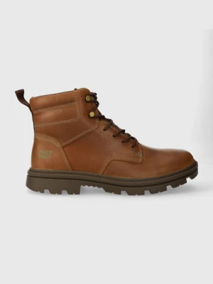 CAT Footwear buty skórzane PRACTITIONER MID brązowy