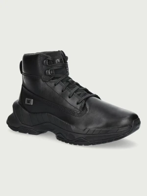 CAT Footwear WATTAGE MID buty męskie skórzane czarny