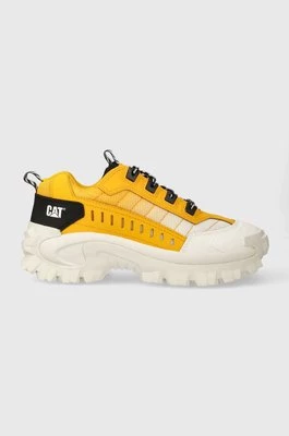 Caterpillar sneakersy skórzane INTRUDER kolor żółty P111294