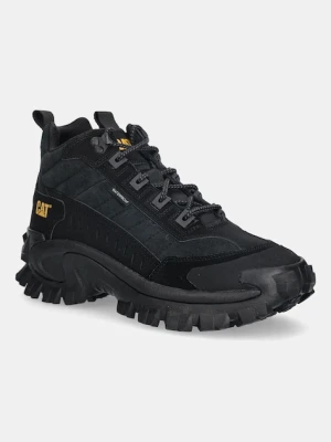 Caterpillar sneakersy skórzane INTRUDER MID WP męskie kolor czarny P726385