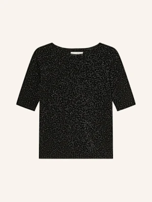 Catnoir Dzianinowa Koszulka Z Błyszczącą Przędzą schwarz