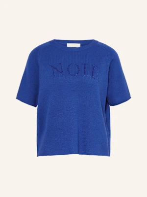 Catnoir Dzianinowa Koszulka Z Ozdobnymi Kamykami blau