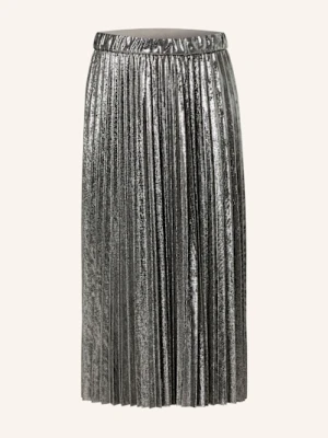 Catnoir Spódnica Z Błyszczącą Przędzą I Plisami silber