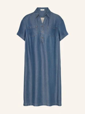 Catnoir Sukienka Koszulowa Z Mieszanki Materiałów blau