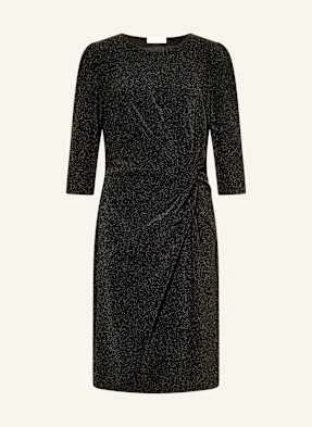 Catnoir Sukienka Z Błyszczącą Przędzą I Rękawami 3/4 schwarz