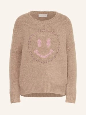 Catnoir Sweter Z Błyszczącą Przędzą beige