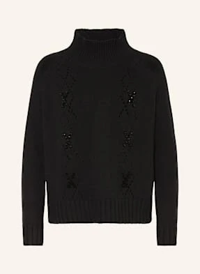 Catnoir Sweter Z Ozdobnymi Kamykami schwarz