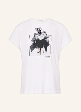 Catnoir T-Shirt Z Obszyciem Ozdobnymi Kamykami weiss