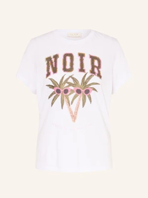 Catnoir T-Shirt Z Obszyciem Ozdobnymi Kamykami weiss