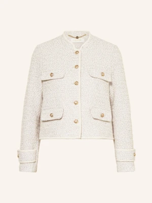 Catnoir Żakiet Pudełkowy Z Tkaniny Bouclé Z Błyszczącą Przędzą weiss