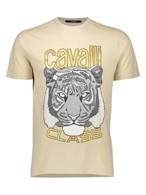 cavalli CLASS Koszulka w kolorze beżowym rozmiar: XL