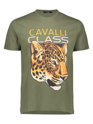 cavalli CLASS Koszulka w kolorze khaki rozmiar: XL
