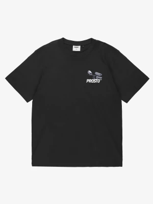 CC TV t-shirt męski bawełniany czarny Klasyk