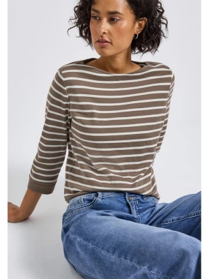 Cecil Koszulka w kolorze szarobrązowo-białym rozmiar: 34