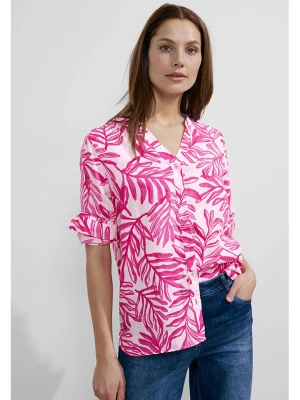 Cecil Lniana bluzka w kolorze różowo-białym rozmiar: XXL