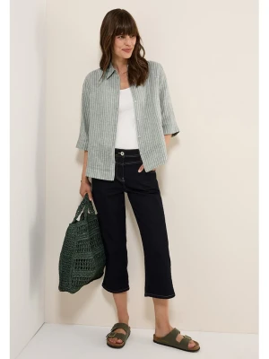 Cecil Lniana bluzka w kolorze szaro-białym rozmiar: XS