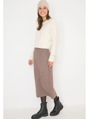 Cecil Spódnica dzianinowa w kolorze beżowym rozmiar: L