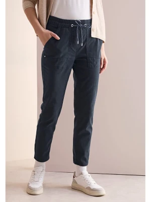 Cecil Spodnie dresowe w kolorze granatowym rozmiar: XL/L28