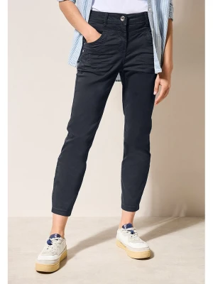 Cecil Spodnie - Slim fit - w kolorze granatowym rozmiar: W27/L26