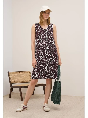 Cecil Sukienka w kolorze biało-ciemnofioletowym rozmiar: M