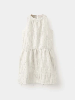 Cekinowa sukienka beżowy - Dzieci - - MANGO KIDS