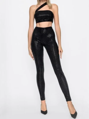 Cekinowy top damski na jedno ramię Luna Poupee Marilyn