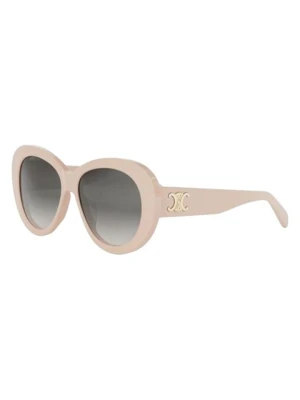 Celine Okulary przeciwsłoneczne unisex w kolorze beżowo-szarym rozmiar: 55