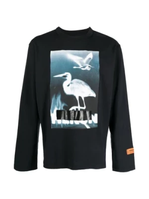 Cenzurowany T-shirt z logo Heron Preston