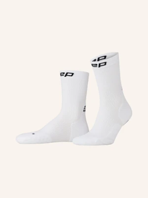 Cep Skarpety Do Biegania Core Run Compression Socks Mid Cut weiss