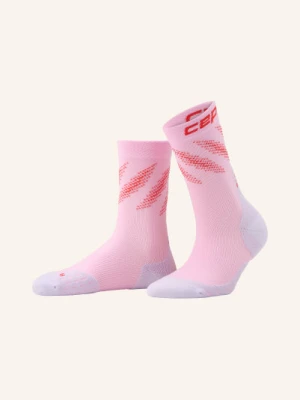 Cep Skarpety Do Biegania Run Edt. Elliptic Mid Cut Mid Cushion pink