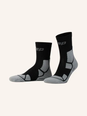 Cep Skarpety Trekkingowe Hiking Mid Cushion Compression – Mid Cut Z Wełną Merynosową schwarz