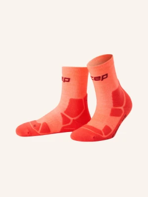 Cep Skarpety Trekkingowe Hiking Mid Cushion Mid Cut Z Wełną Merynosową orange