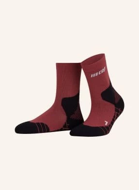 Cep Skarpety Trekkingowe Light Merino Compression – Mid Cut rot