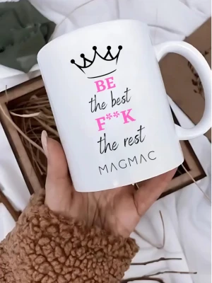 Ceramiczny kubek BE THE BEST - biały  magmac 