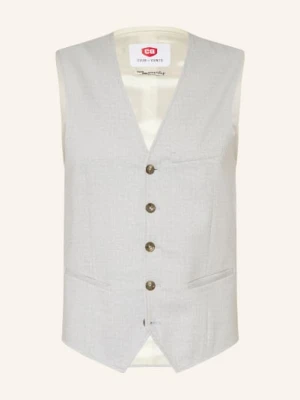 Cg - Club Of Gents Kamizelka Cg Plum Slim Fit blau