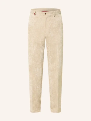 Cg - Club Of Gents Spodnie Do Garnituru Cg Ole Relaxed Fit Z Sztruksu beige