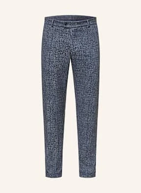 Cg - Club Of Gents Spodnie Garniturowe Cg Clow Slim Fit Z Dżerseju blau