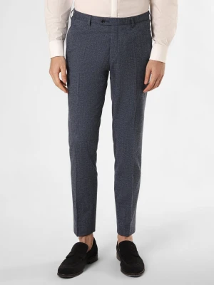 CG - CLUB of GENTS Spodnie z zawartością lnu - Paco-N Mężczyźni Slim Fit Bawełna niebieski marmurkowy,