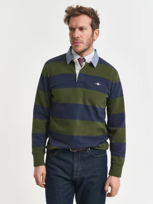 Chambray collar striped heavy rugger GANT