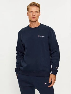 Champion Bluza Crewneck Sweatshirt 219209 Granatowy Comfort Fit