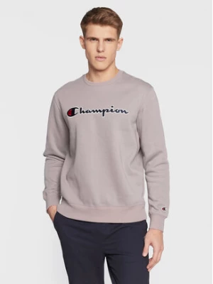 Champion Bluza Embroided Script Logo 217859 Fioletowy Regular Fit